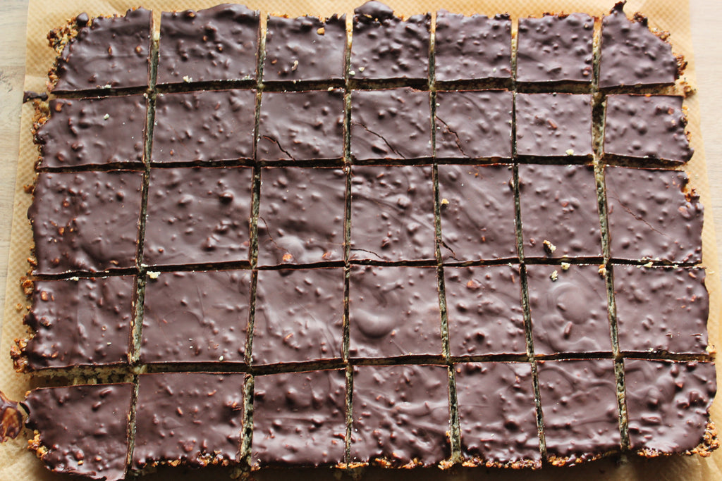 Chocolate Flapjacks with Hemp and Chia
